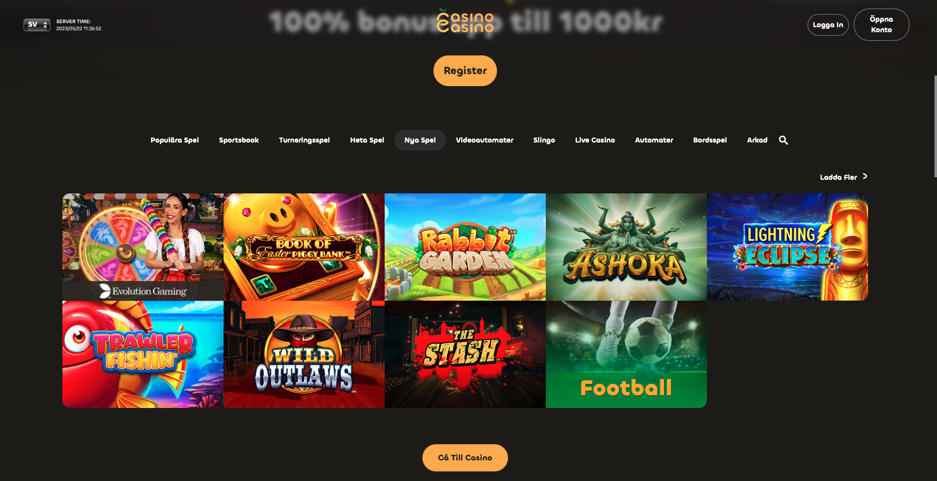 Nya spel CasinoCasino