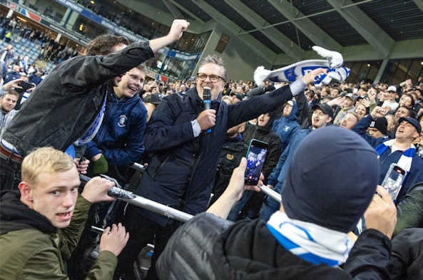 Norling med fansen i Norrköping