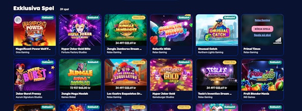 Otto Casino exklusiva spel