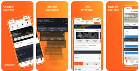 Betsson app mobil