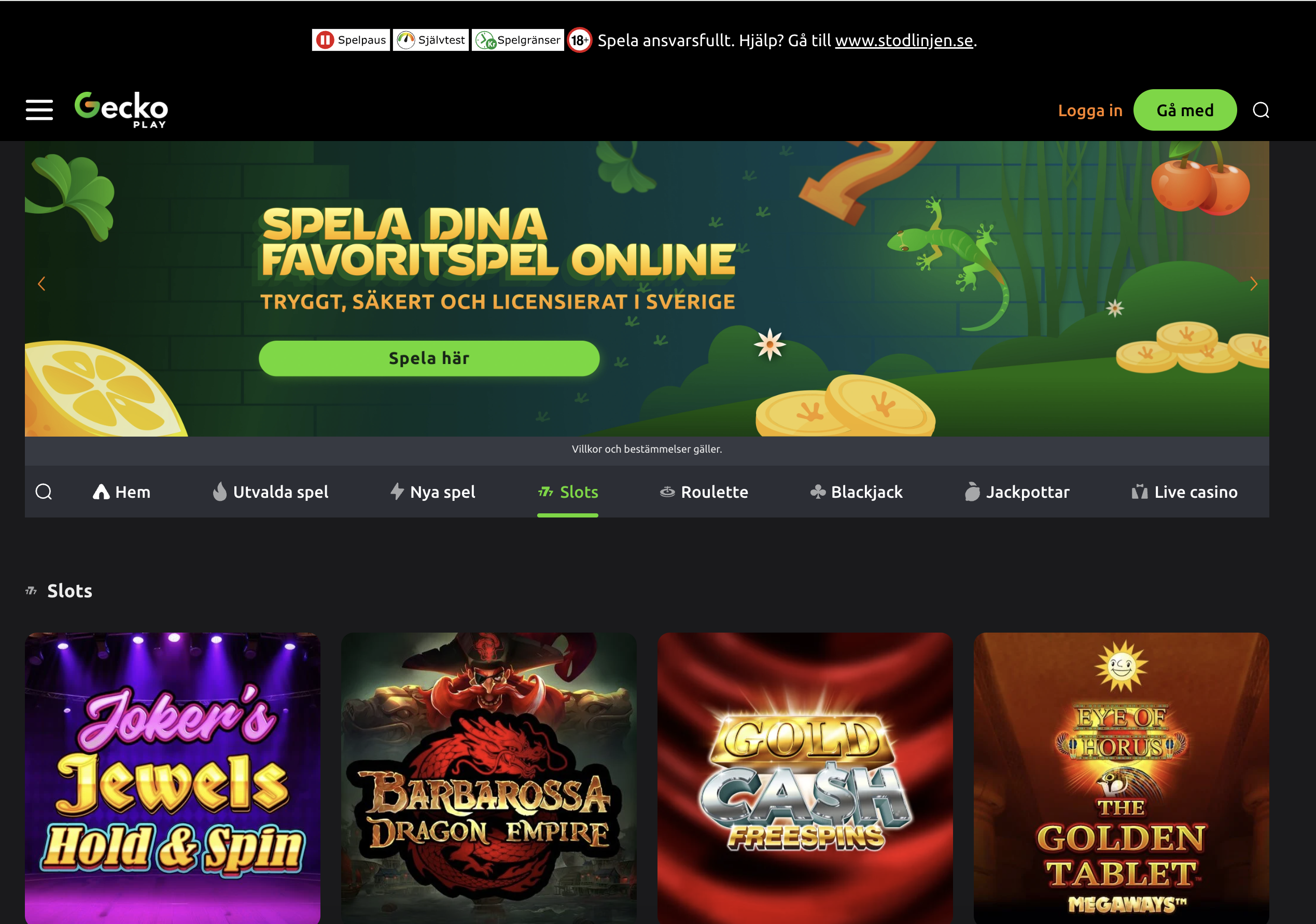 GeckoPlay slots