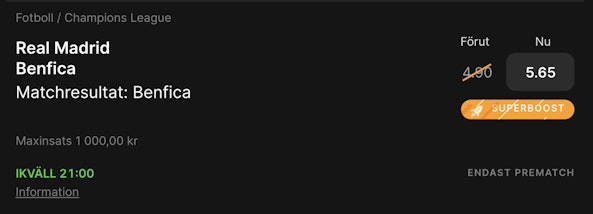 Real Madrid - Benfica