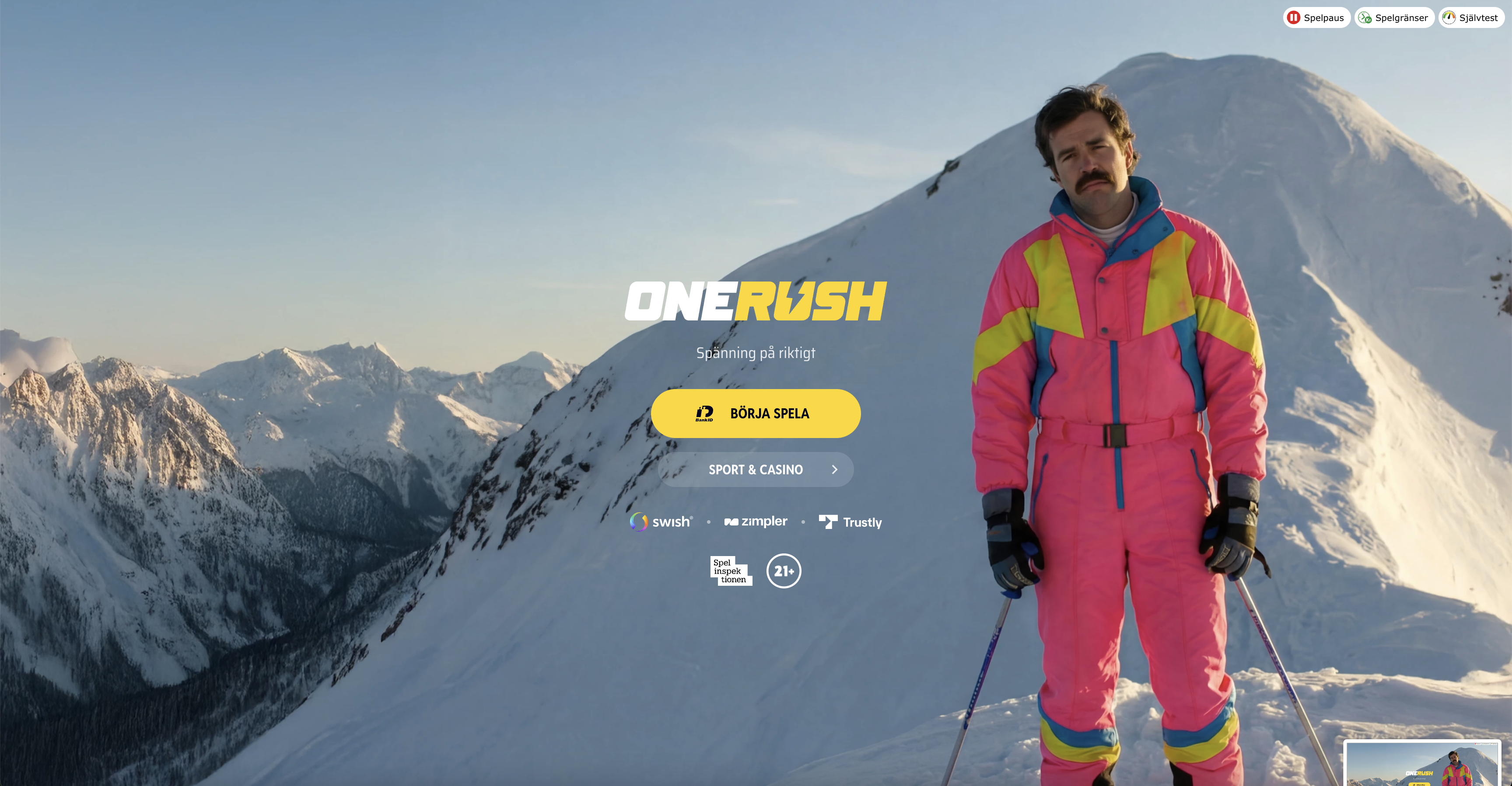 Spana in nya spelbolaget - OneRush!