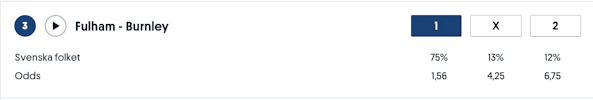 Fulham Stryktipset