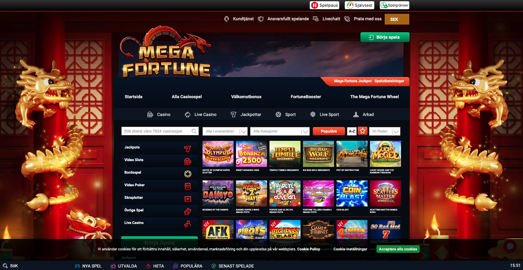 Mega fortune slots