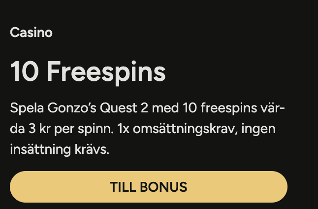 Storspelare bonus utan insättning