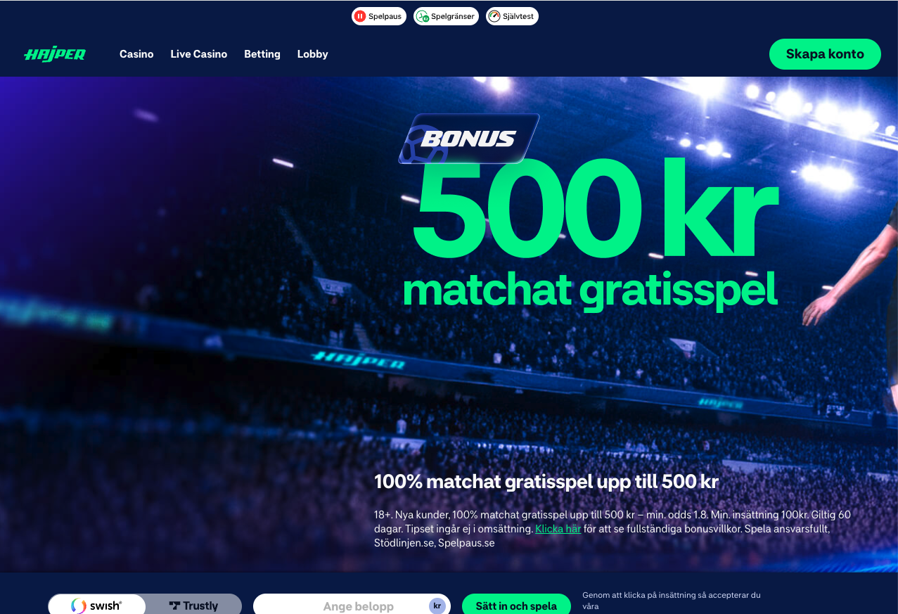Hajpers gratisspel