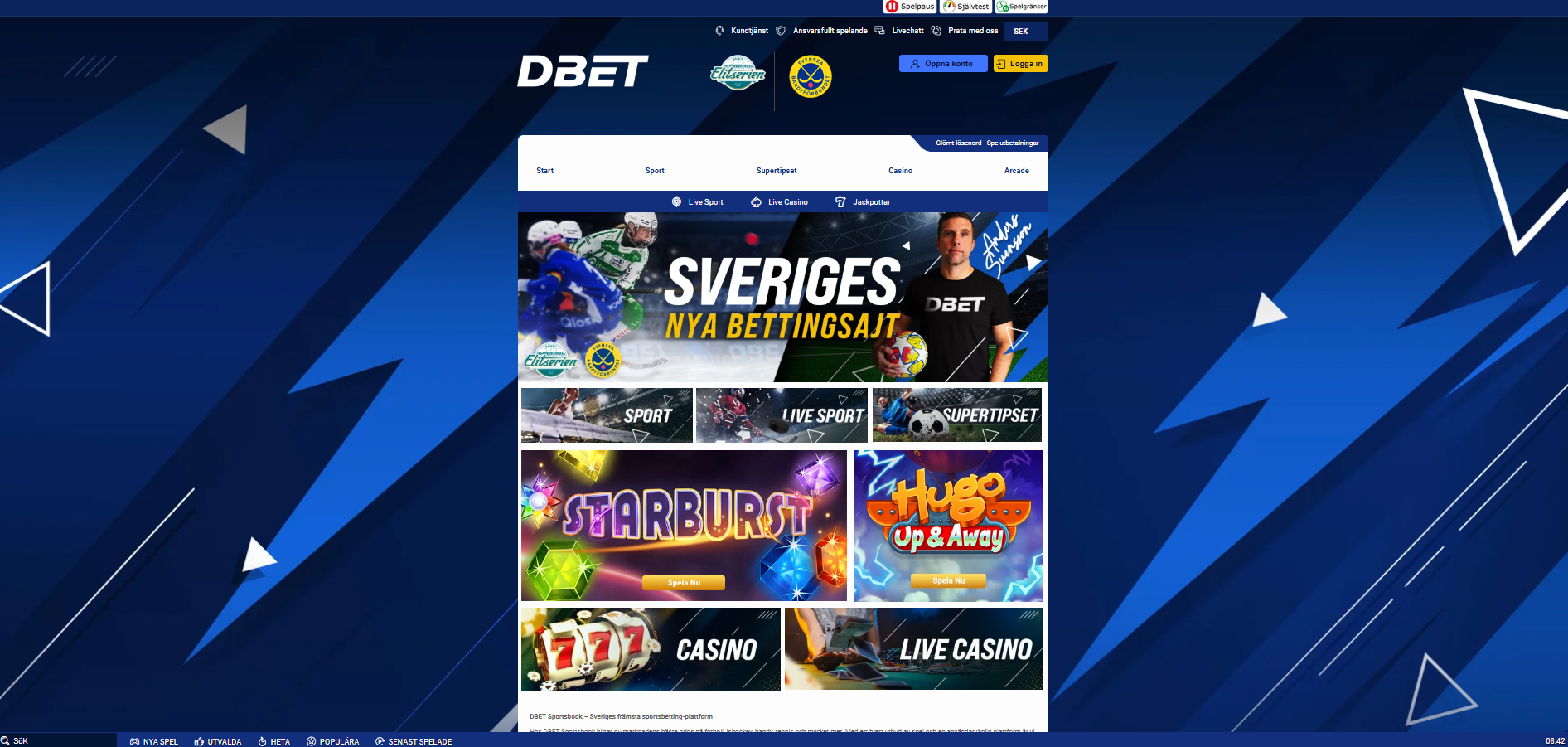 DBET - Startsida
