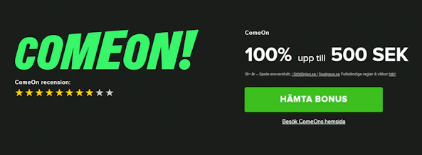 ComeOn Recension Bettingstugan