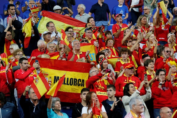 Spanien Schweiz Fotbolls EM