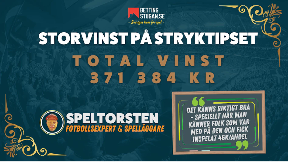 Spel Torsten om helgens Succe pa Stryktipset Bettingstugan Direkten Ryd Andelsspel