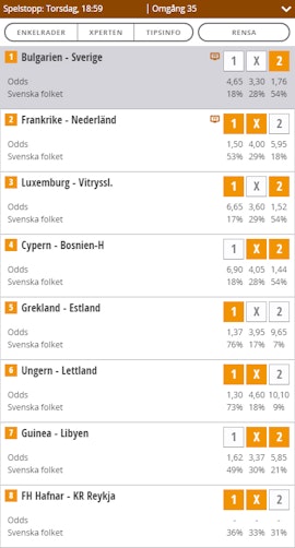 Spela på Topptipset Online