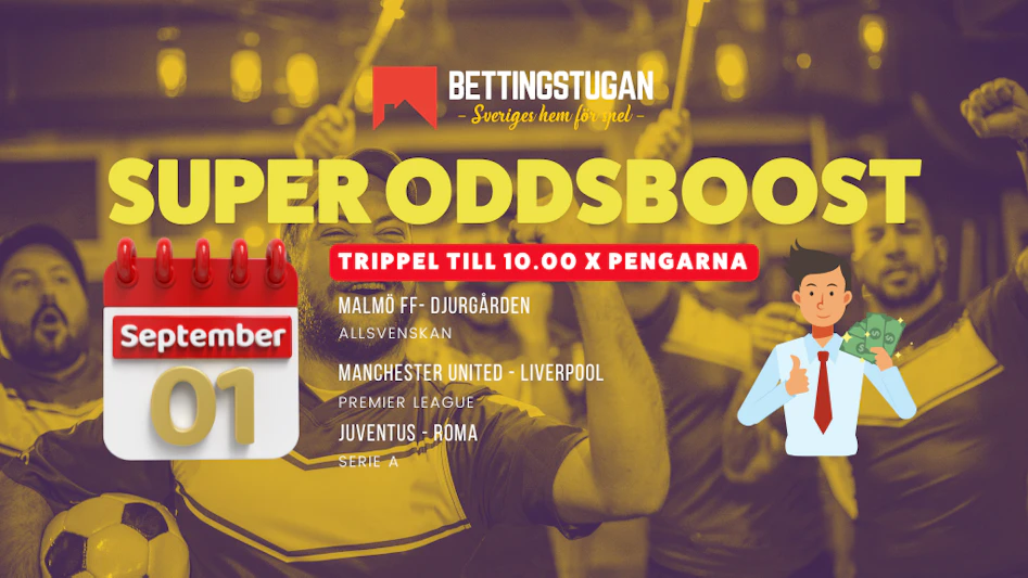 Super Oddsboost Sondag Bettingstugan