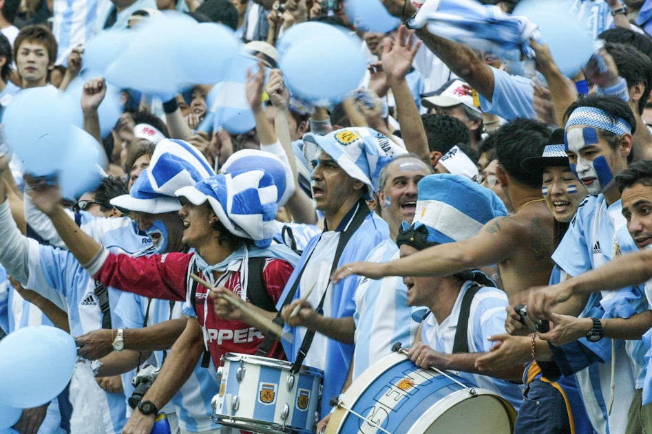 Supportrar till Argentina