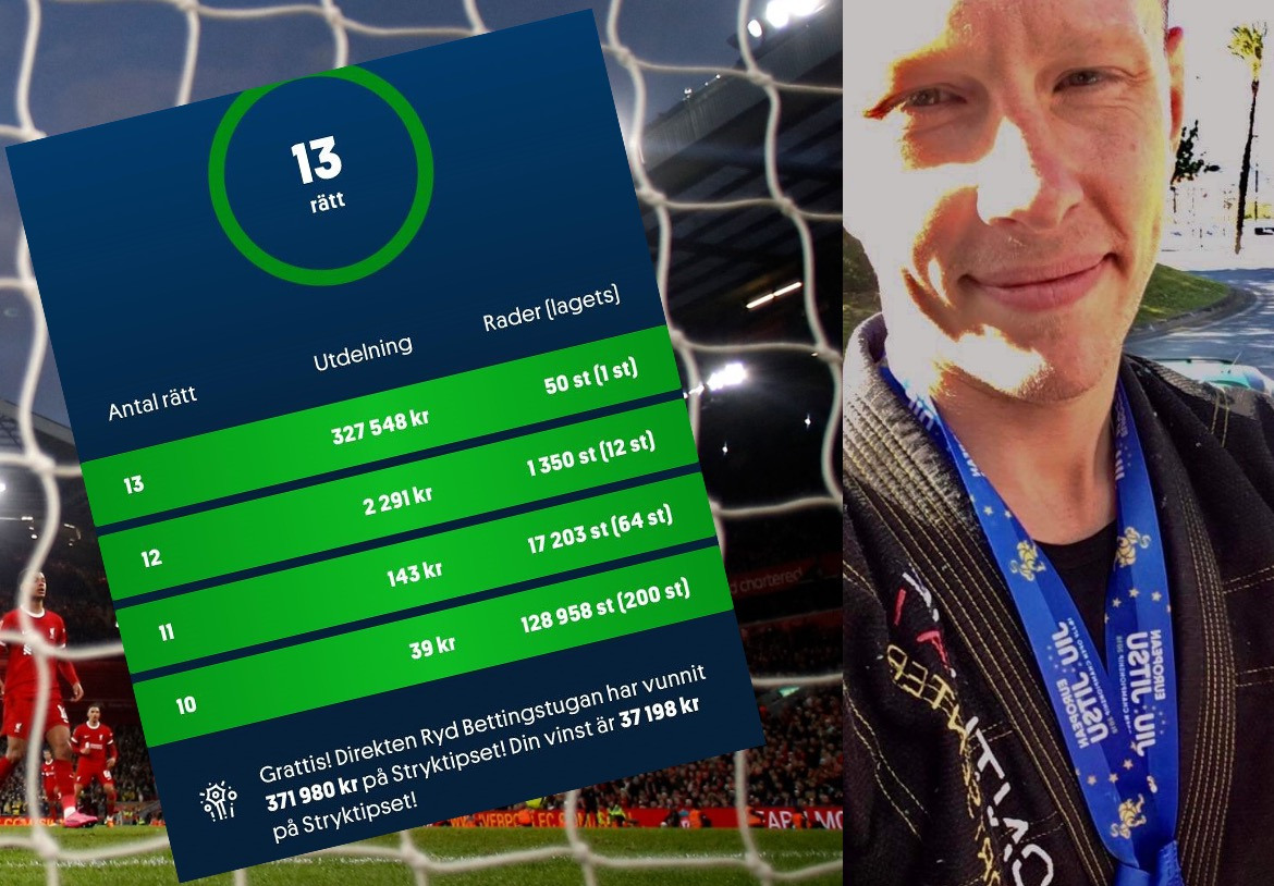 Tony om vinsten pa Stryktipset vecka 10