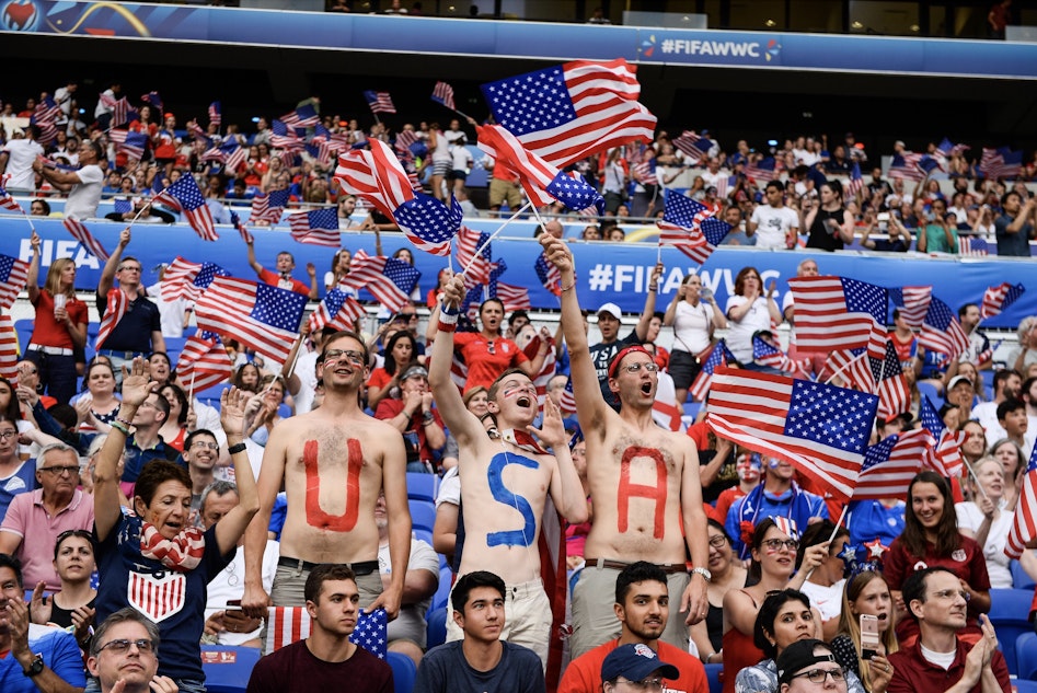 USA fotbolls fans