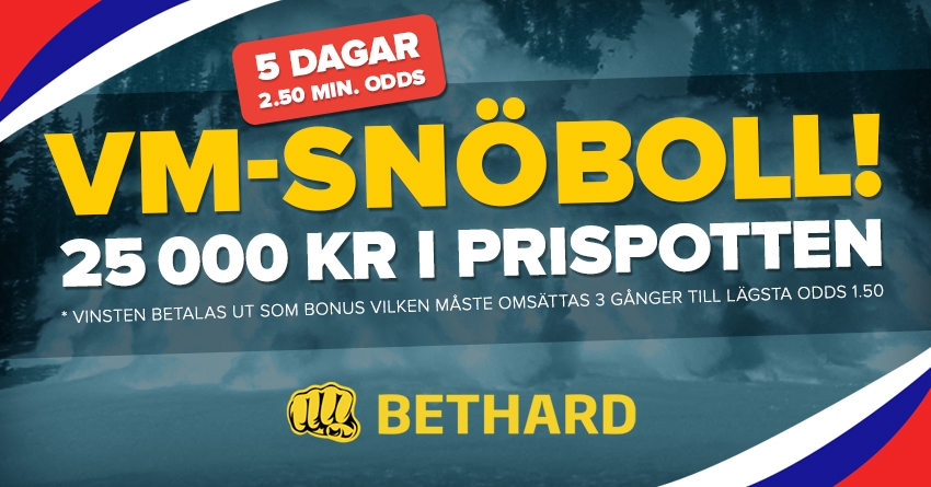 VM-Snöboll: Vinn 25 000kr!