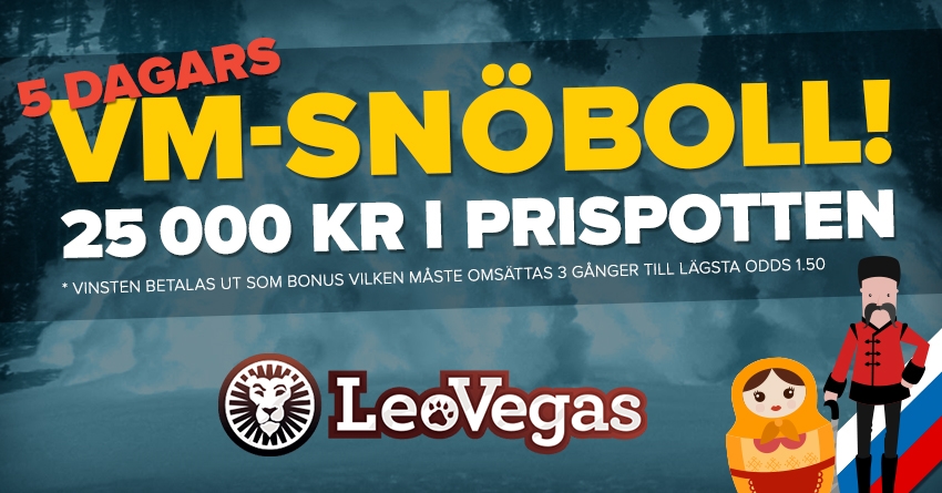 Vinn 25 000 kr i Bettingstugans Snöboll!