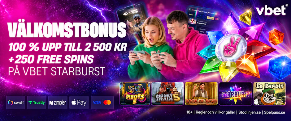 Vbet valkomstbonus med spel och mobilspelare