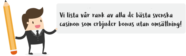 Basta svenska casino utan omsattning