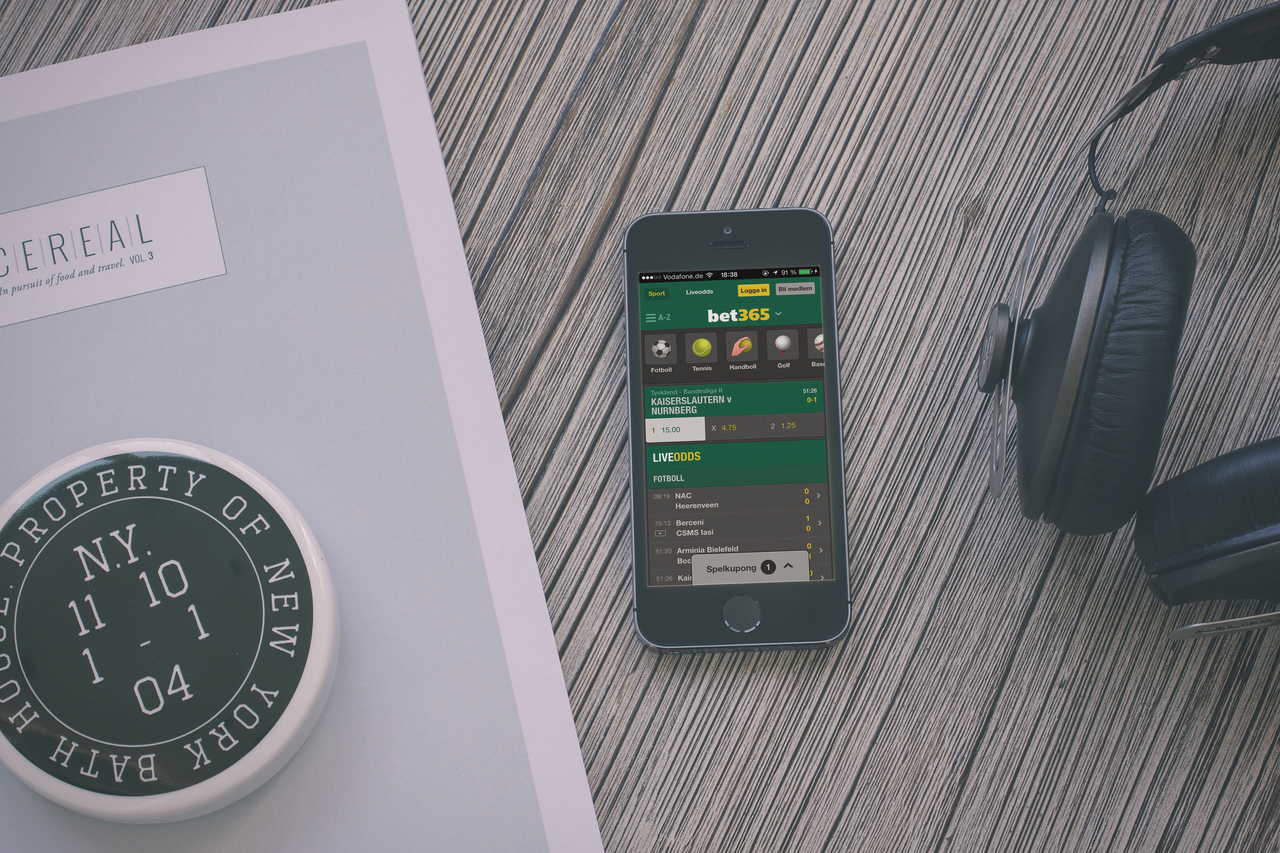 Bet365 i mobilen