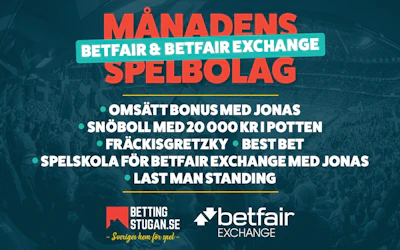 Bettingstugan manadens spelbolag betfair