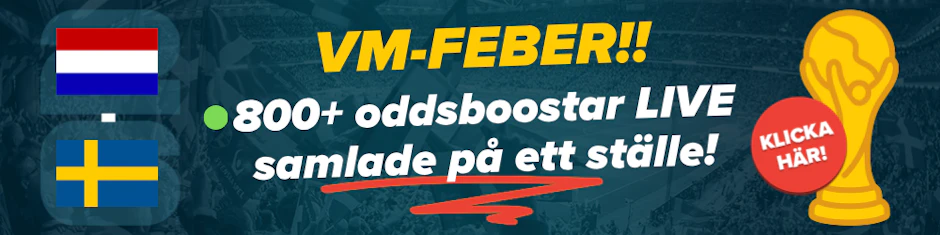 Nederländerna Sverige oddsboostar