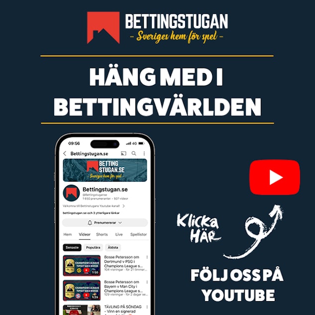 Bettingstugan youtube foljare
