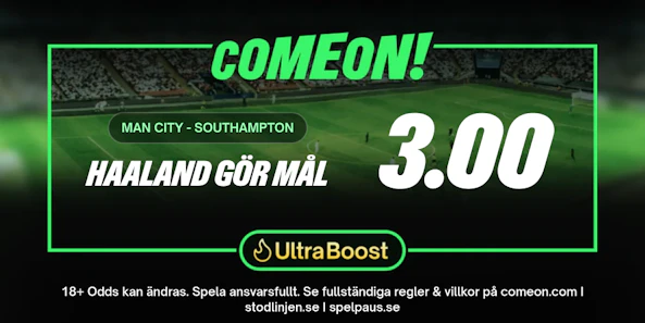 Oddsboost haaland Comeon