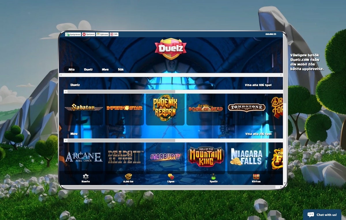 Duelz casino start se