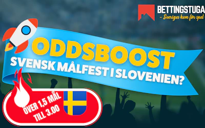 Oddsboost Slovenien - Sverige VM-kval Bettingstugan