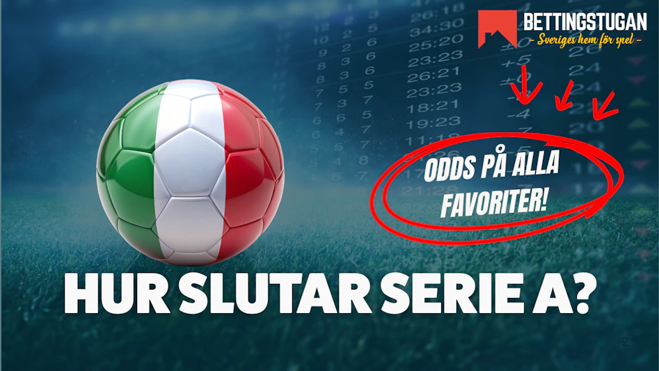 Odds Serie A 2025 2026 - vinnare - Bettingstugan