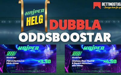 Oddsboost hajper - Bettingstugan