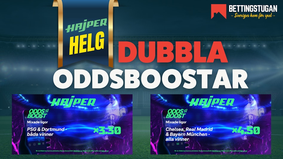 Oddsboost hajper - Bettingstugan