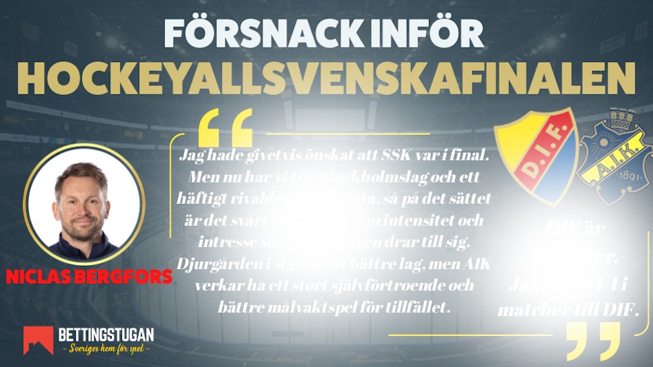 Bettingstugan - Niclas Bergfors inför HA-finalen