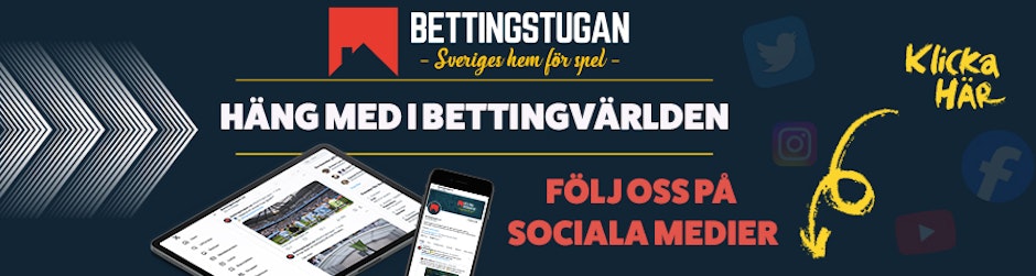 Folj bettingstugan i sociala medier