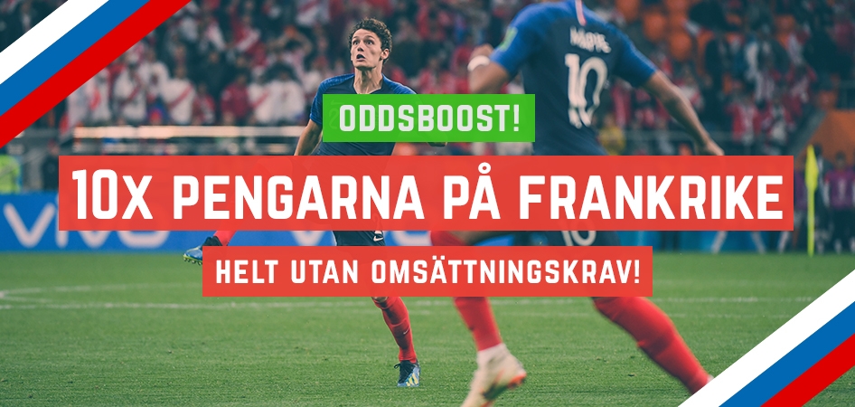 Förhöjt odds på Frankrike