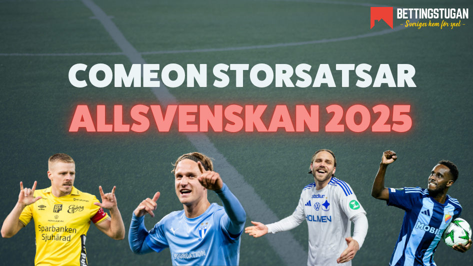 Comeon satsar på Allsvenskan 2025 - unika odds - Bettingstugan