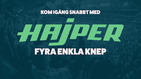 Skapa konto med Hajper