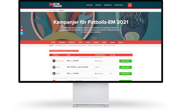 Kampanjer fotbolls em2021 betting