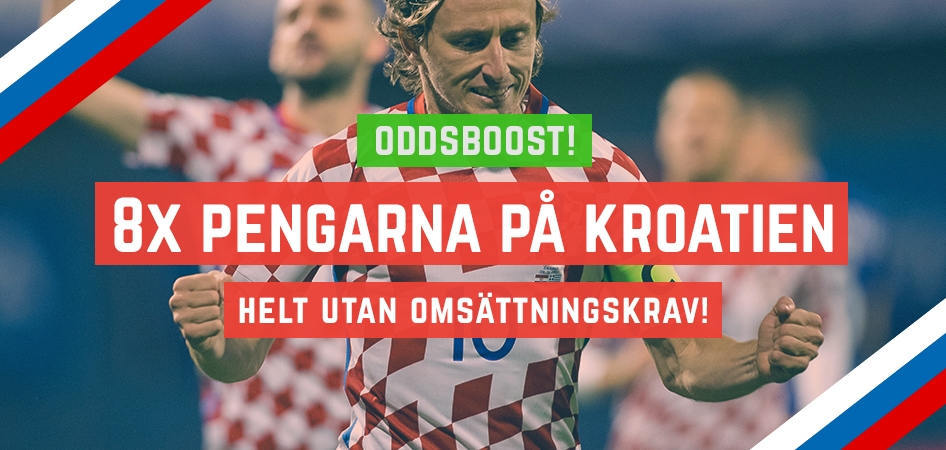 8 gånger pengarna på Kroatien i mötet med Nigeria