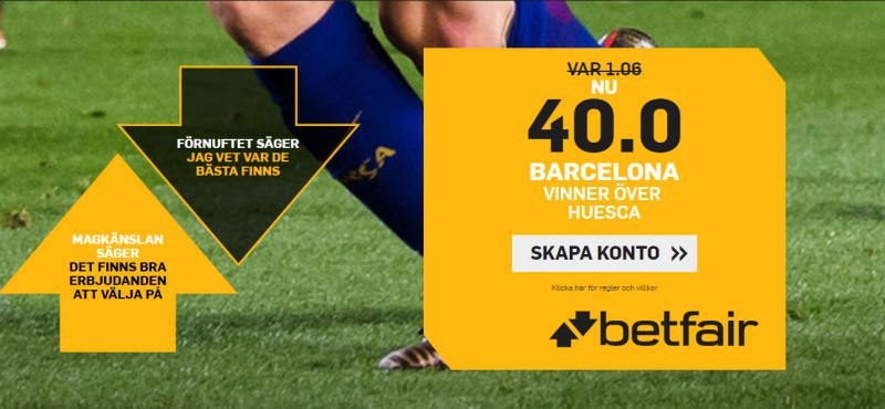 Ex på oddsboost hos Betfair