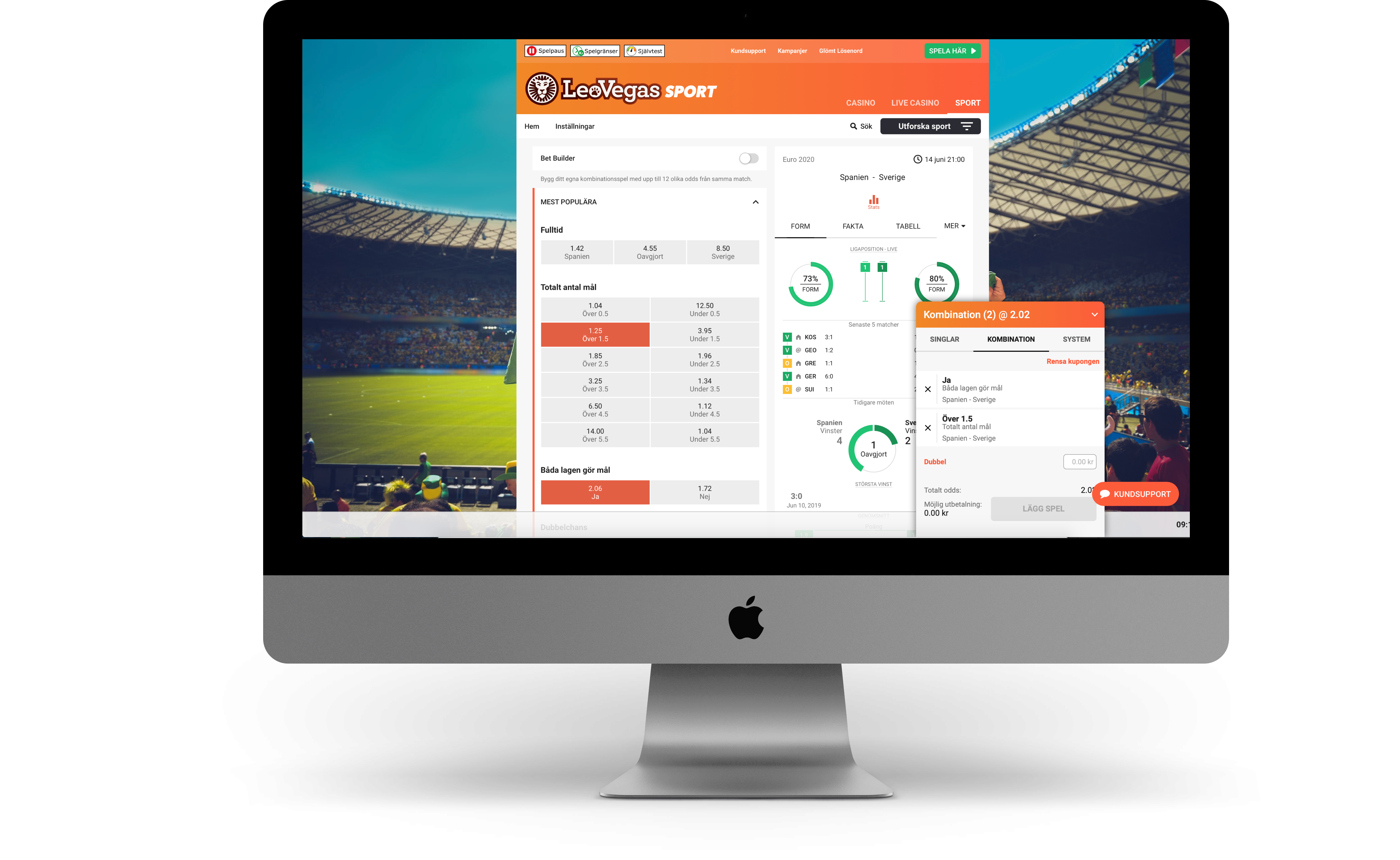 LeoVegas Betbuilder EM