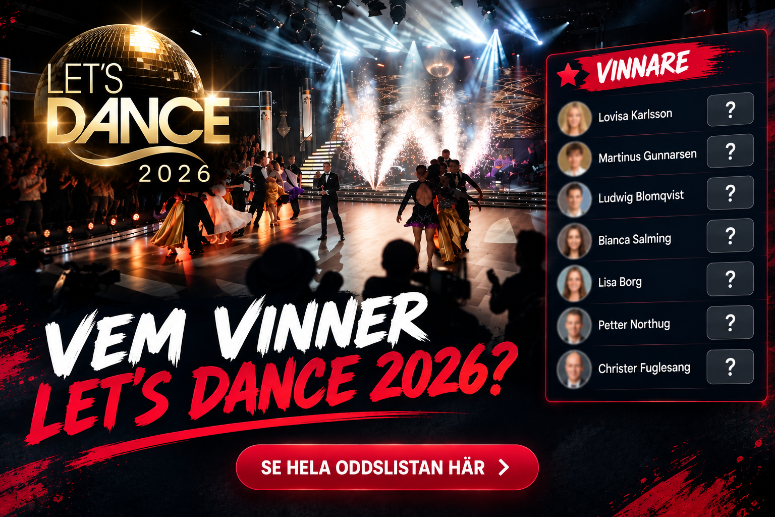 Hen är favorit att vinna Let’s Dance 2026: Hela oddslistan!