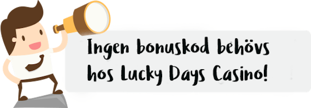 Lucky days bonuskod