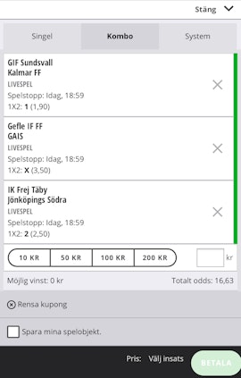 Oddset Langen Kupong