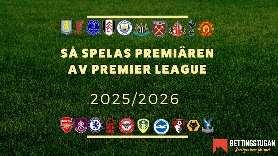 Odds Premier League premiär 2025 2026 - Bettingstugan