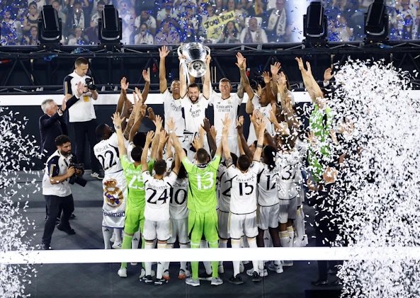 Real madrid vann Champions league forra sasongen en av favoriterna