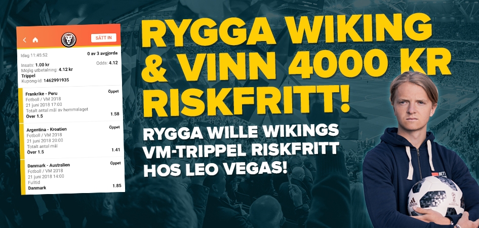 Rygga Wiking & vinn över 4000 kr - Helt utan risk!