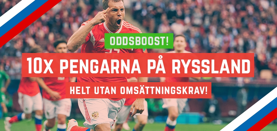 Tio gånger pengarna på rysk seger!